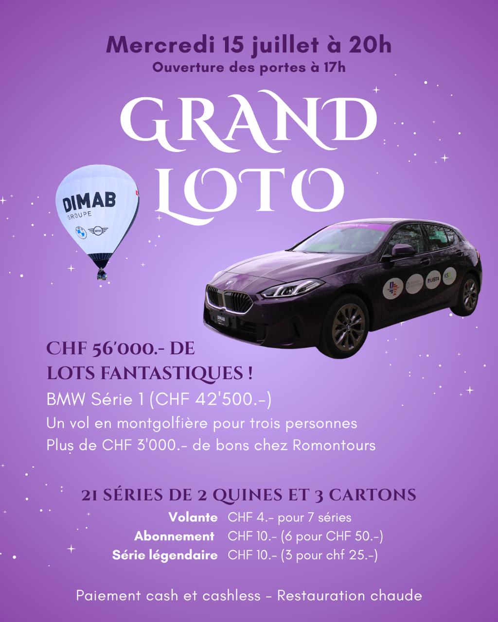 Flyer Grand Loto Sommentier 2026